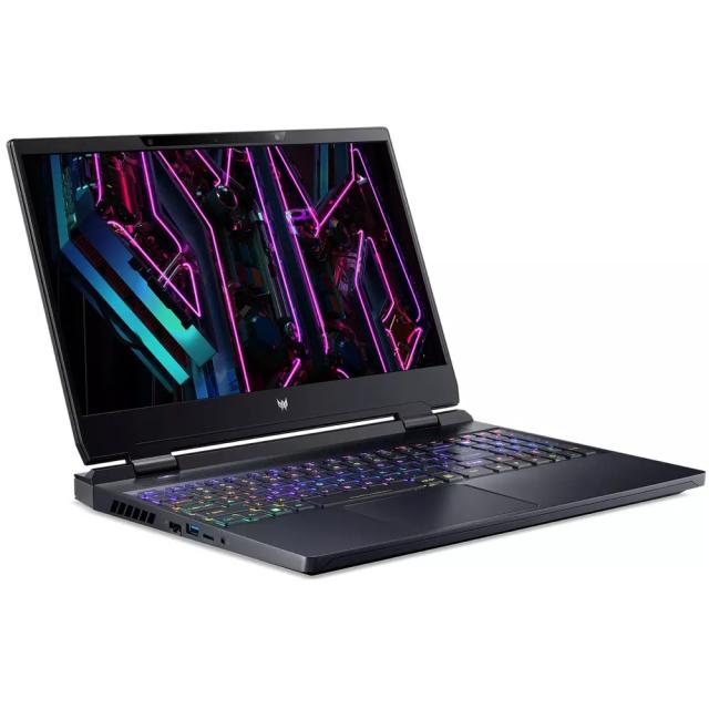 Лаптоп Acer Predator Helios PH3D15-71-98VT (24-ядрен)  Intel Core i9-13900HX (up to 5.40 GHz 36MB), 15.6" UHD (3840x2160) IPS 100% Adobe RGB, 2x16GB DDR5, 2x1TB SSD NVMe RAID, RTX4080 12Gb DDR6, WIFI 6E, Windows 11 Home