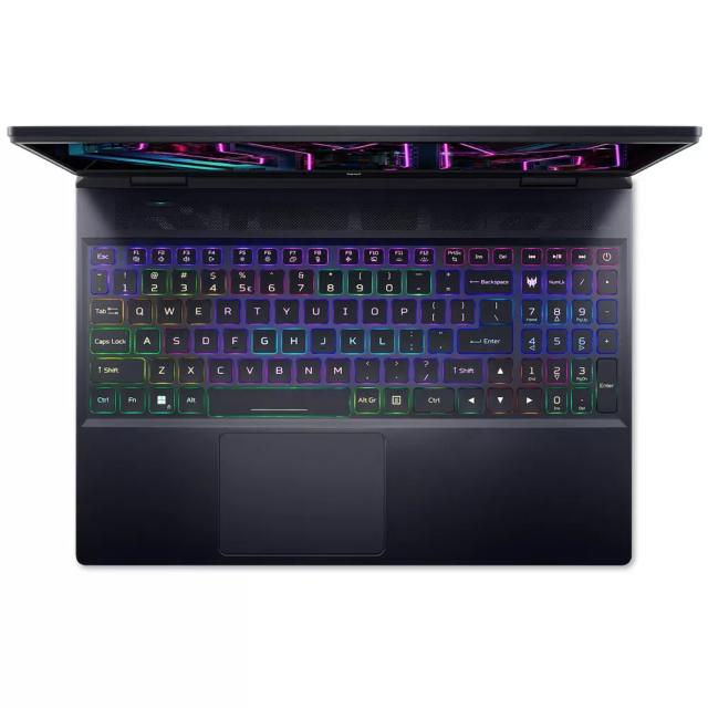 Лаптоп Acer Predator Helios PH3D15-71-98VT (24-ядрен)  Intel Core i9-13900HX (up to 5.40 GHz 36MB), 15.6" UHD (3840x2160) IPS 100% Adobe RGB, 2x16GB DDR5, 2x1TB SSD NVMe RAID, RTX4080 12Gb DDR6, WIFI 6E, Windows 11 Home