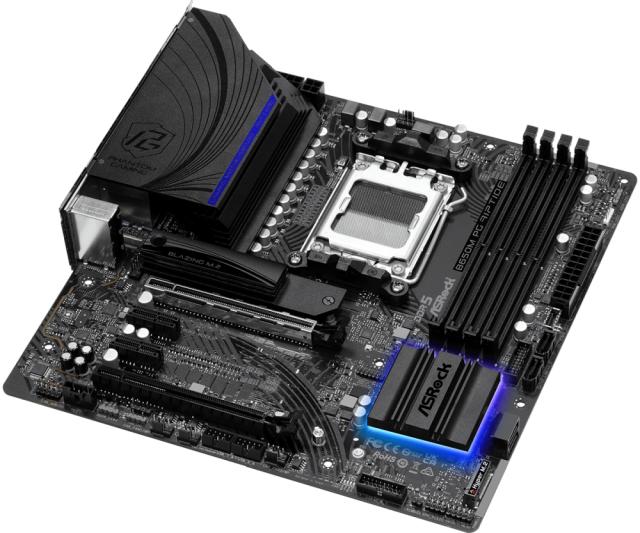 Дънна платка ASrock B650M PG RIPTIDE, B650, AM5, DDR5, PCIe 4.0, 2x M.2, 4x SATA 6Gb/s, HDMI/DP, Micro ATX