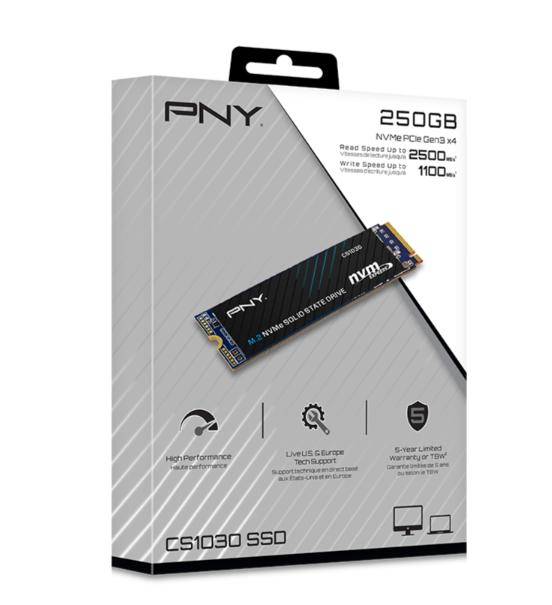 Твърд диск PNY SSD CS1030 M.2 GEN3 250GB