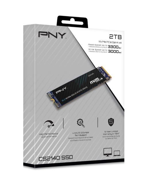 Твърд диск PNY SSD CS2140 M.2 GEN4 2TB