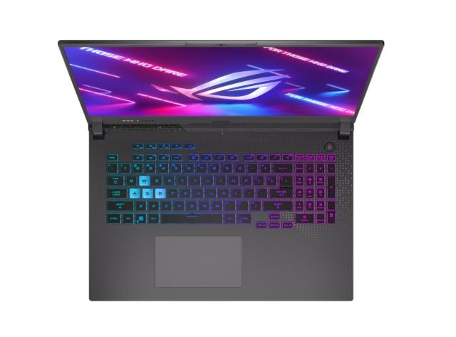 Лаптоп Asus ROG Strix G17 G713PU-LL043W, AMD Ryzen 9 7845HX , 17.3" WQHD AG (2560 x 1440)240Hz,16GB DDR5 4800MHz (2x8GB), 1TB PCIe 4. RTX 4050  6GB GDDR6 , Wi-Fi 6E(802.11ax), Backlit Chiclet Keyboard 4-Zone RGB, Windows 11, Eclipse Gray