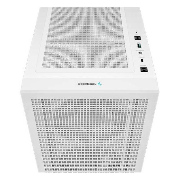 Кутия за компютър DeepCool CH560 WH, 1x USB3.0, USB TYPE-C, Mini-ITX, Micro-ATX, ATX, E-ATX