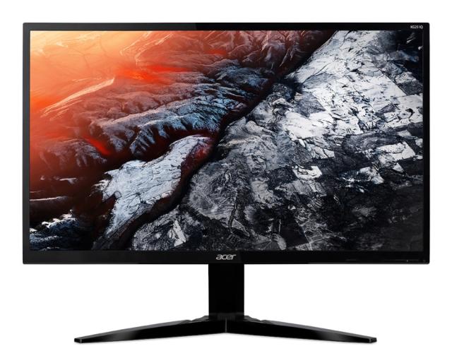 Монитор Acer KG251QDbmiipx, 24.5" Wide, TN LED, Anti-Glare, 1ms, ZeroFrame, FreeSync, 240Hz, 100M:1, 400 cd/m2, 1920x1080, HDMI, DP, Speakers 2x2W, Tilt, Black