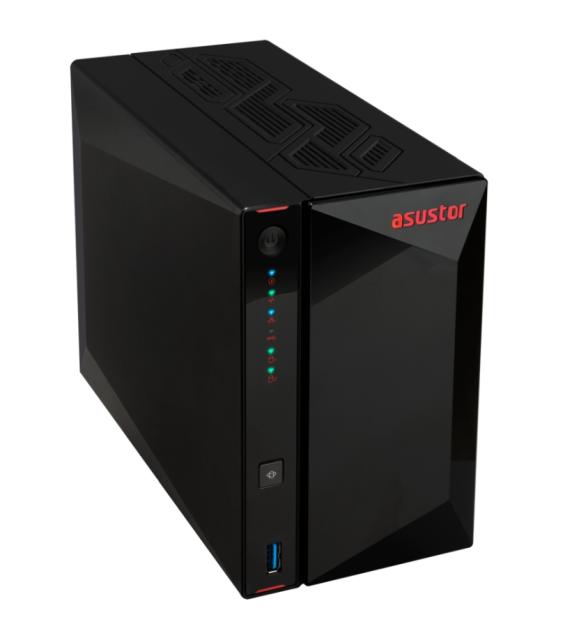 Мрежов сторидж Asustor Nimbustor AS5402T, 2 Bay NAS, Quad-Core 2.0GHz CPU, Dual 2.5GbE Ports, 4GB SO-DIMM DDR4 (Max. 16GB), Four M.2 SSD Slots (Diskless), 3x USB 3.2 Gen 1 Type A, WOW (Wake on WAN), WOL, System Sleep Mode, AES-NI hardware, encryption