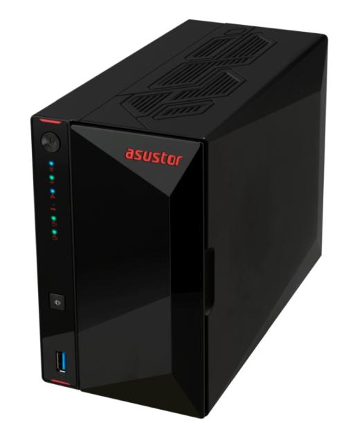 Мрежов сторидж Asustor Nimbustor AS5402T, 2 Bay NAS, Quad-Core 2.0GHz CPU, Dual 2.5GbE Ports, 4GB SO-DIMM DDR4 (Max. 16GB), Four M.2 SSD Slots (Diskless), 3x USB 3.2 Gen 1 Type A, WOW (Wake on WAN), WOL, System Sleep Mode, AES-NI hardware, encryption