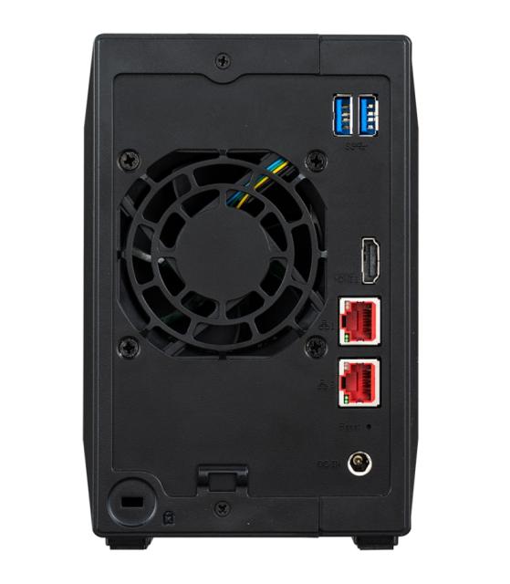 Мрежов сторидж Asustor Nimbustor AS5402T, 2 Bay NAS, Quad-Core 2.0GHz CPU, Dual 2.5GbE Ports, 4GB SO-DIMM DDR4 (Max. 16GB), Four M.2 SSD Slots (Diskless), 3x USB 3.2 Gen 1 Type A, WOW (Wake on WAN), WOL, System Sleep Mode, AES-NI hardware, encryption