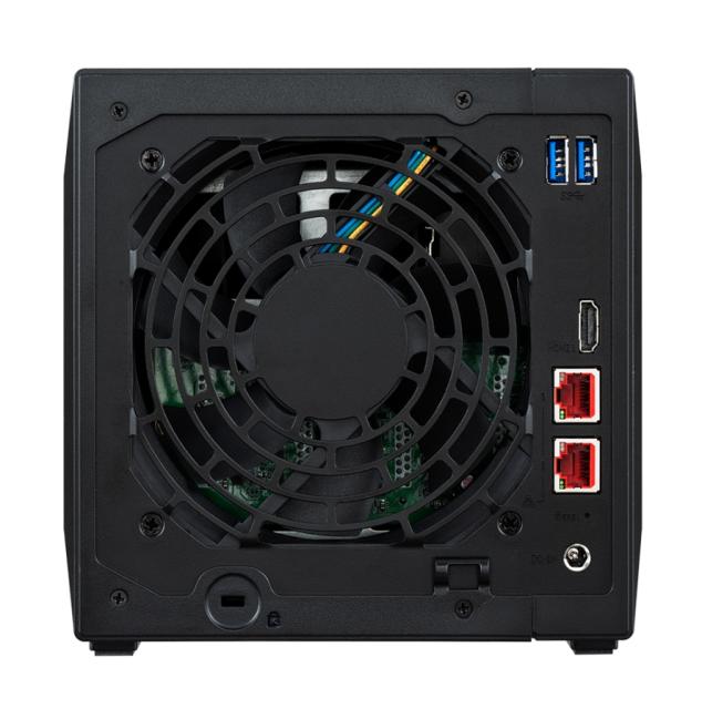 Мрежов сторидж Asustor Nimbustor AS5404T, 4 Bay NAS, Quad-Core 2.0GHz CPU, Dual 2.5GbE Ports, 4GB SO-DIMM DDR4 (Max. 16GB), Four M.2 SSD Slots (Diskless), 3x USB 3.2 Gen 1 Type A, WOW (Wake on WAN), WOL, System Sleep Mode, AES-NI hardware, encryption