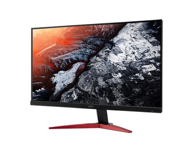 Монитор Acer KG251QJbmidpx, 24.5'' TN LED, Anti-Glare, FreeSync, ZeroFrame, 1ms, 100M:1, 400 cd/m2, 1920x1080 FHD, 165Hz, DVI, HDMI, DP, Audio in/out, Speakers 2x2W, Tilt, Black
