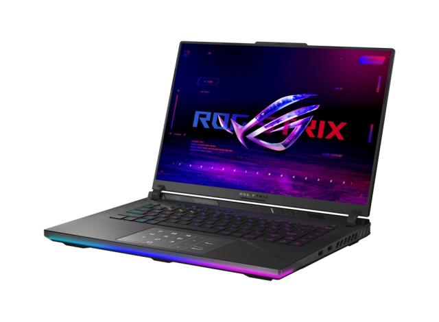 Лаптоп Asus ROG Strix SCAR 16 G634JZ-NM002X, Intel i9-13980HX  2.2 GHz ,16" QHD+ 16:10 (2560 x 1600, WQXGA) 240Hz,32GB DDR5 4800MHz (2x16GB), 1TB + 1TB PCIe4. (RAID 0), RTX 4080  12GB DDR6, WiFi 6, RGB Per-Key Kbd, Win 11 Pro, Off Black