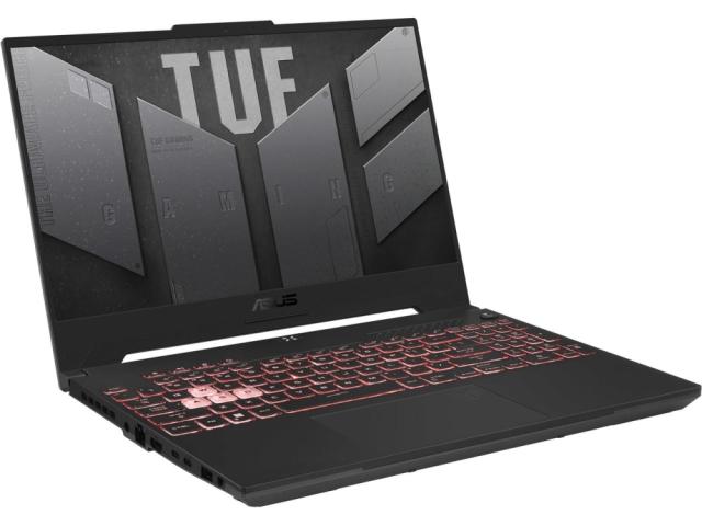Лаптоп Asus TUF A15 FA507NV-LP020, AMD Ryzen 7 7735HS (8-core/16-thread, 16MB L3 cache, up to 4.7 GHz max boost) , 15.6" FHD AG (1920x1080)144Hz, 16GB DDR5 (2x8 GB), 1TB PCIe 4. RTX 4060  8 GDDR6, Wi-Fi 6(802.11ax), Backlit Chiclet Keyboard 1-Zone RG