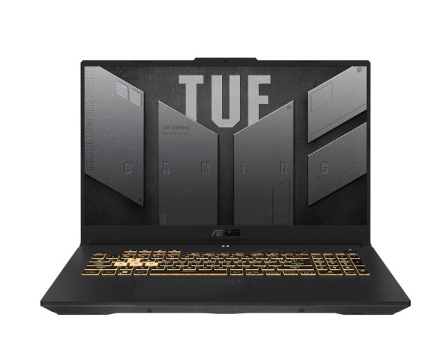Лаптоп Asus TUF F17 FX707ZC4-HX009, Intel i7-12700H,2.3 GHz, 17.3" FHD (1920x1080)144Hz, 16GB DDR4 3200MHz (2x8 GB), PCIE NVME 512GB , RTX 3050 GDDR6, WiFi 6, RGB Illum. Kbd, no OS, Mecha Gray