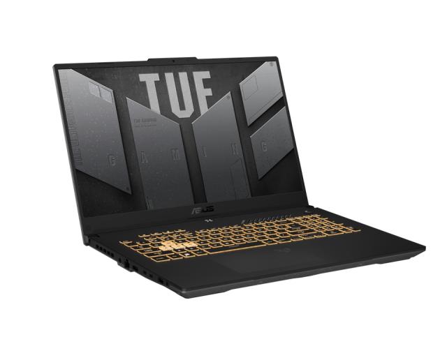 Лаптоп Asus TUF F17 FX707ZC4-HX009, Intel i7-12700H,2.3 GHz, 17.3" FHD (1920x1080)144Hz, 16GB DDR4 3200MHz (2x8 GB), PCIE NVME 512GB , RTX 3050 GDDR6, WiFi 6, RGB Illum. Kbd, no OS, Mecha Gray