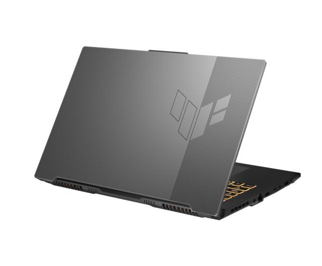 Лаптоп Asus TUF F17 FX707ZC4-HX009, Intel i7-12700H,2.3 GHz, 17.3" FHD (1920x1080)144Hz, 16GB DDR4 3200MHz (2x8 GB), PCIE NVME 512GB , RTX 3050 GDDR6, WiFi 6, RGB Illum. Kbd, no OS, Mecha Gray