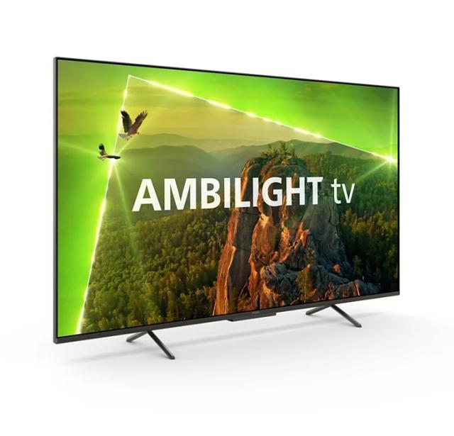 Телевизор Philips 55PUS8118/12, 55" UHD DLED, 3840 x 2160, DVB-T/T2/T2-HD/C/S/S2, Pixel Precise UHD, HDR+, HLG, New OS, Dolby Vision, Atmos, HDMI, VRR, USB, Cl+, 802.11n, Lan, 20W RMS, Black