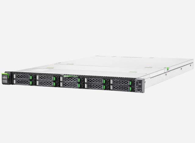 Сървър Fujitsu PRIMERGY RX2530 M5, 1U, 2xSocket, 1xXeon-Silver 4208, 32GB (2x16 GB RG ECC 2933 1R), 8x2.5"SFF bay, 2x480GB SSD 6Gb/s HP 2.5" EP, 2x1Gb, SAS/SATA HBA PSAS CP 2100-8i FH/L, 2xPSU 450W HPL (94% eff-cy), Win SVR Std 2022 ENG 1pk DSP 16 Co