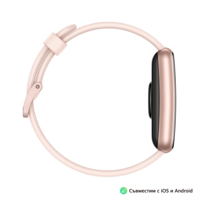 Часовник Huawei Watch Fit Special Edition Special Edition Nebula Pink, 1.64” AMOLED, 456 x 280, 5ATM, 2.4 GHz, BT 5.0, BLE, 180 mAh