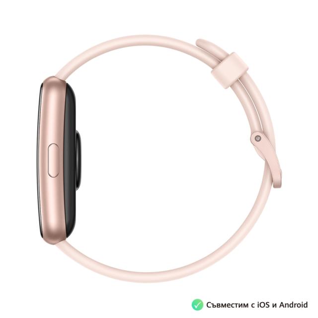 Часовник Huawei Watch Fit Special Edition Special Edition Nebula Pink, 1.64” AMOLED, 456 x 280, 5ATM, 2.4 GHz, BT 5.0, BLE, 180 mAh