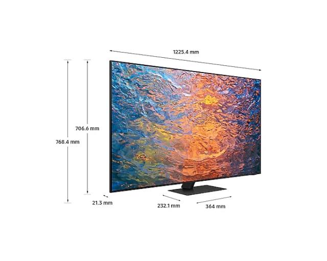 Телевизор Samsung 55" 55QN95C 4K Neo QLED, SMART, Bluetooth 5.2, Wi-Fi 5, 1xHDMI 2.1, 3xUSB, Silver