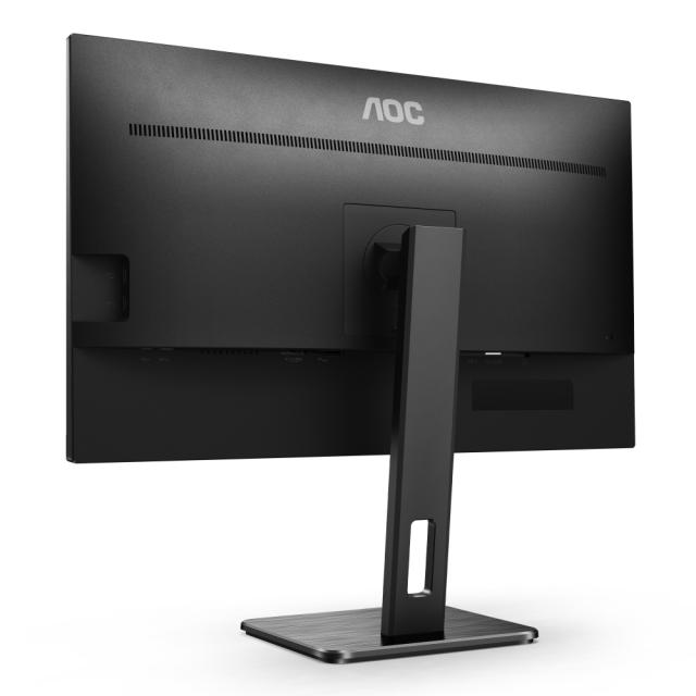 Монитор AOC Q27P2Q, 27" IPS WLED, 2560x1440@75Hz, 4ms GtG, 300cd m2, 1000:1, DCR 50M:1, FlickerFree, Low Blue Light, 2Wx2, Tilt, Height Adjust, Pivot, Swivel, D-SUB, HDMI, DP, USB hub