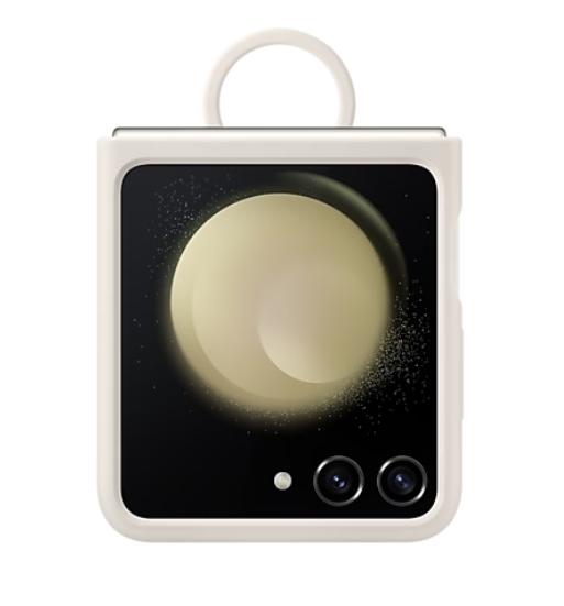 Калъф Samsung F731 Flip5 Silicone Case with Ring Cream