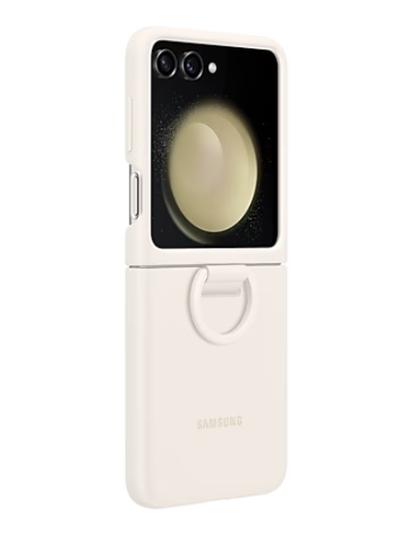 Калъф Samsung F731 Flip5 Silicone Case with Ring Cream