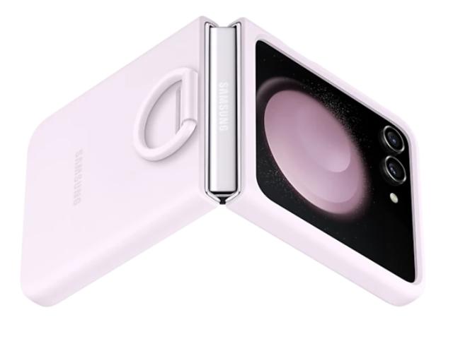 Калъф Samsung F731 Flip5 Silicone Case with Ring Lavnder