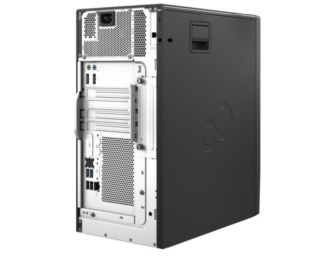 Настолен компютър Fujitsu ESPRIMO P6012, Intel Core i3-12100, 1x8GB DDR4-3200, SSD PCIe 256GB M.2 NVMe Value, Mounting kit 3.5', DVD SuperMulti, Country kit (EU+), Power supply Gold 280W, Load Win11 Pro, Optical USB mouse, Win11 Pro+Fujitsu DISPLAY B