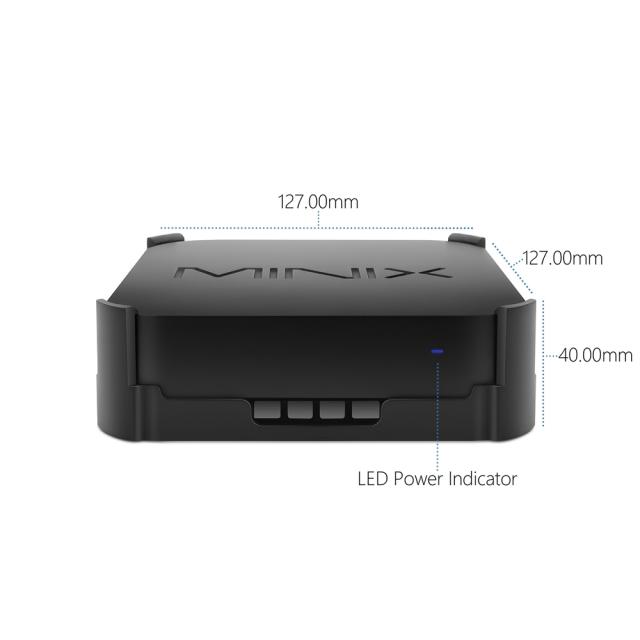 Настолен компютър MiniX NEO Z83-4 MAX, (4-ядрен) Cherry Trail Intel Atom x5-Z8350 1.4/1.9 GHz, 4GB DDR3L, 128GB eMMC, 1x USB 3.0, Windows 10 Pro