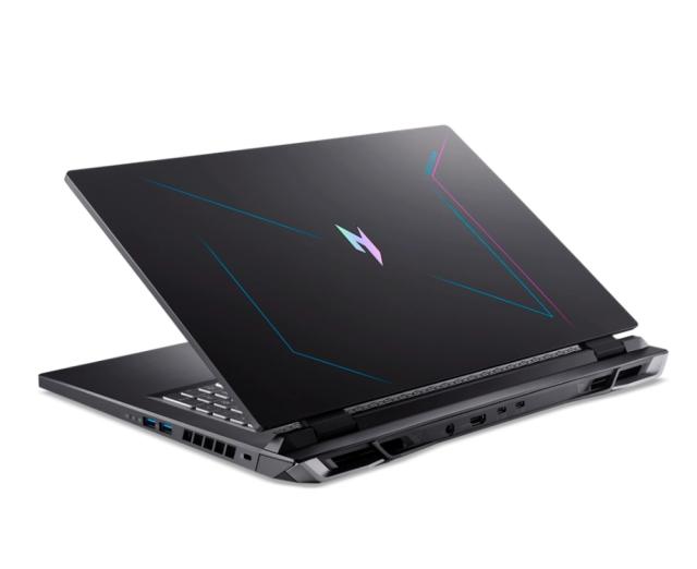 Лаптоп Acer Nitro 5, AN17-41-R11K, Ryzen 7 7840HS (3.80GHz up to 5.10GHz, 24MB), 17.3" QHD (2560x1440) IPS, 165Hz, 16GB DDR5 (1 slot free), 1024GB PCIe SSD, RTX 4070 8GB GDDR6, Wi-Fi 6e, BT 5.1, HD Mic&Cam, RGB Backlit KB, Linux, Black