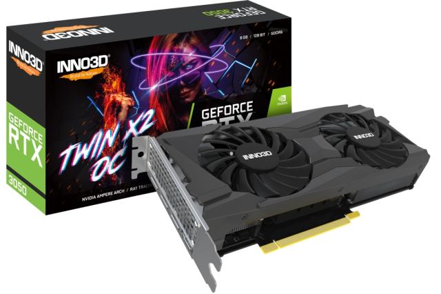 Видео карта Inno3D GeForce RTX 3050 Twin X2 OC V2