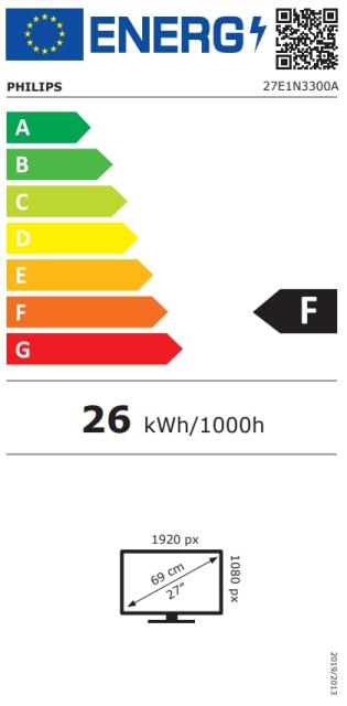 Монитор Philips 27E1N3300A, 27" IPS WLED, 1920x1080@75Hz, 4ms GtG, 1ms  MPRT, 300cd/m2, 1000:1, Mega Infinity DCR, FreeSync, FlickerFree, Low Blue Mode, 3Wx2, Tilt, HDMI, USB hub+Philips Smart Bottle