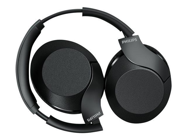 Слушалки Philips Performance TAPH802BK, безжични, Bluetooth, микрофон, Черни