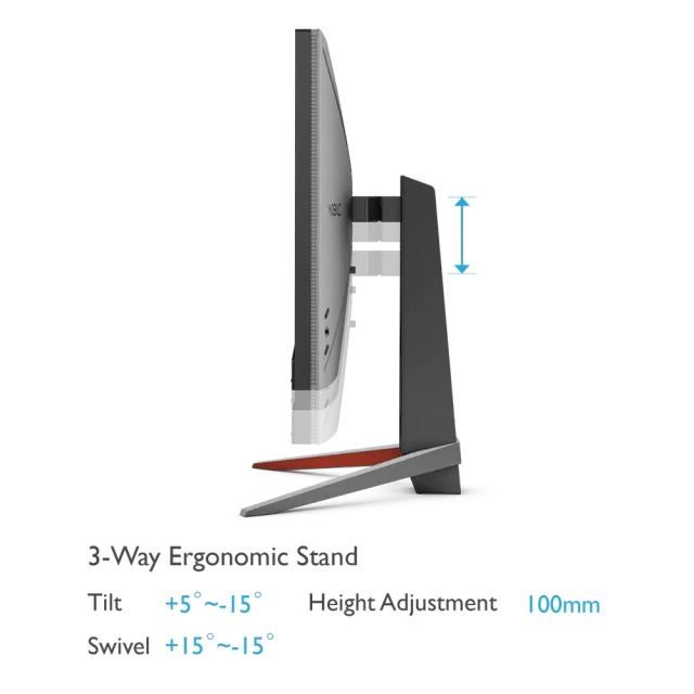 Монитор BenQ MOBIUZ EX2710Q 27" IPS HDRi, 165Hz, 1ms, 2560x1440,FreeSync Prem., HDR10,B.I.+,Color Vibrance,FPS Mode, treVolo 2.1 (2Wx2+5Wwoofer), 400 cd/m2,HDMIx2, DP, USB Bx1, USB 3.0x2 Height Adj., Grey + Genesis Gaming Mouse Zircon 550 Wireless 80