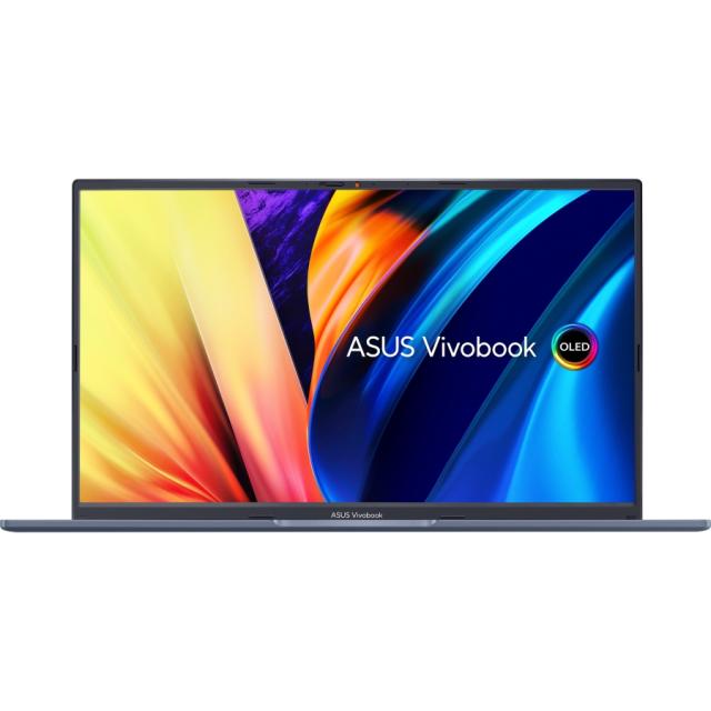 Лаптоп Asus Vivobook X M1503QA-OLED-L521W, AMD, Ryzen 5 5600H 3.3 GHz (16M Cache, up to 4.3GHz) 15.6" OLED FHD (1920 x 1080) OLED 16:9 aspect ratio, 550nits, 16GB DDR4 (8ON BD.), 512G PCIEG3 SSD, AMD Radeon Graphic, Windows 11, Ili.Kbd., Quiet Blue
