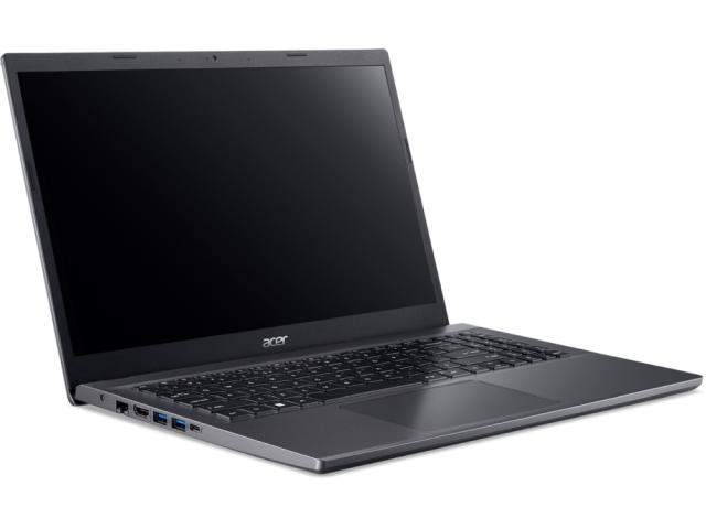 Лаптоп Acer Aspire 5, A515-57-50D8, Core i5-12450H (up to 4.40 GHz, 12MB), 15.6" FHD IPS SlimBezel 144Hz, HD Cam, 16GB DDR4 (2x8GB), 512GB PCIe NVMe SSD, Intel UMA, 802.11ax, BT 5.1, FPR, Backlit Kbd, Linux, Gray
