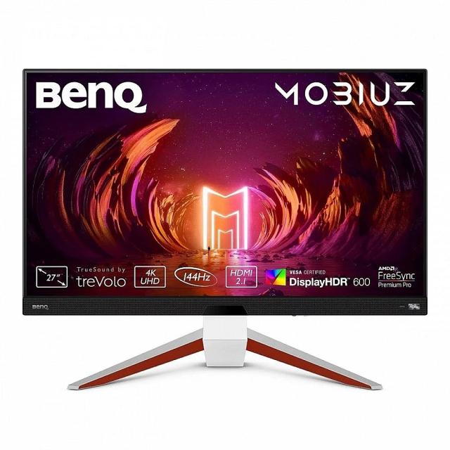 Монитор BenQ MOBIUZ EX2710U 27" IPS HDRi, 144Hz, 1ms, 3840x2160 UHD, Brightn.peak HDR 600nits, Fr.Sync Prem., 98%sRGB, HDR10,B.I.+,Light Tun.,Motion Blur Reduct.,Color Vibrance, FPS Mode, treVolo 2.1 (2Wx2+5Wwoofer), 1000:1, 2x48Gbps HDMI,DP, USB hub