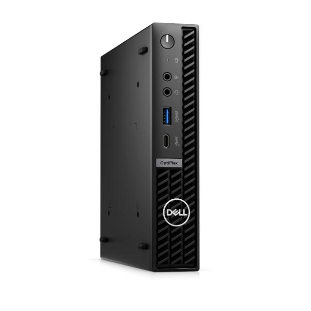 Настолен компютър Dell OptiPlex 7010 Micro Plus, Intel Core i7-13700T (8+8 Cores/30MB/1.4GHz to 4.8GHz), 16GB (1X16GB) DDR5, 512GB SSD PCIe M.2, Integrated Graphics, Wi-Fi 6E, Keyboard&Mouse, 130W, Wi-Fi 6E, Ubuntu, 3Y PS