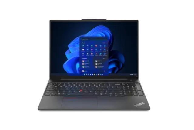 Лаптоп Lenovo ThinkPad E16 G1 Intel Core i5-1335U (up to 4.6GHz, 12MB), 16GB (8+8)DDR4 3200MHz, 512GB SSD, 16" WUXGA (1920x1200) IPS AG, Intel Iris Xe Graphics, FHD&IR Cam, Backlit KB, FPR, WLAN, BT, DOS, 3Y CCI