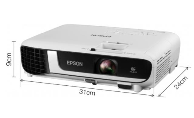 Мултимедиен проектор Epson EB-W51, WXGA (1280 x 800, 16:10), 4000 ANSI lumens, 16000:1, WLAN (optional), HDMI, USB 3:1 function, VGA, Speakers, Lamp warr: 12 months or 1.000 h, White + Logitech Wireless Presenter R400