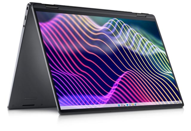 Лаптоп Dell Latitude 9440, Intel Core i7-1365U vPro (12 MB cache, 10 cores, up to 5.2 GHz), 2in1, 14" QHD+(2560x1600), IPS Touch, AS,AR, 16GB, 6000MT/s, LPDDR5, integrated, 512 GB SSD PCIe M.2, Intel Iris Xe Graphics, FHD IR Cam and Mic, WiFi 6E, FPR