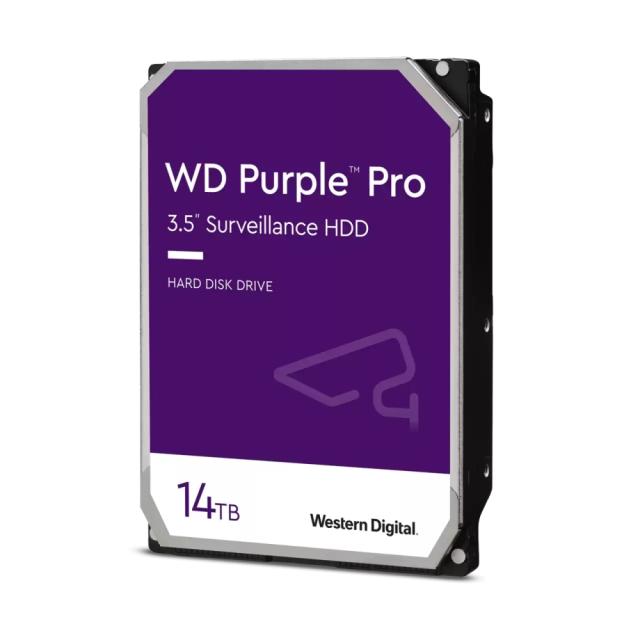 Твърд диск Western Digital Purple Pro 14TB ( 3.5'', 256MB, 7200 RPM, SATA 6Gb/s )
