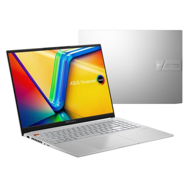 Лаптоп Asus Vivobook Pro OLED, K6602VV-OLED-MX931X,INTEL I9-13900H, 16" 3.2K (3200 x 2000) OLED 16:10 aspect ratio DDR5 16GB (8 GB on BD),1TBPCIEG3 SSD, RTX 4060 8GB, Windows 11 Pro, Cool Silver