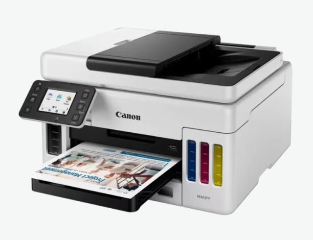 Мастилоструйно многофункционално устройство Canon MAXIFY GX6040 All-In-One, Black&White + Canon Red Label Superior - 80 gr/m2, A4, 2500 sheets