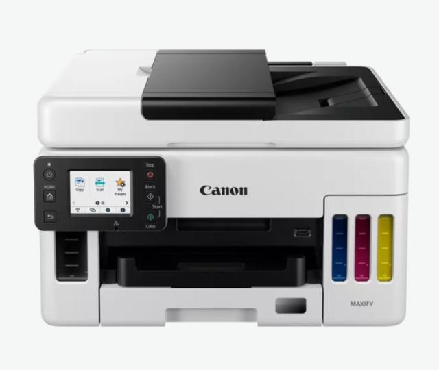 Мастилоструйно многофункционално устройство Canon MAXIFY GX6040 All-In-One, Black&White + Canon Red Label Superior - 80 gr/m2, A4, 2500 sheets