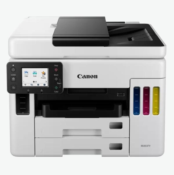 Мастилоструйно многофункционално устройство Canon MAXIFY GX7040 All-In-One, Fax, Black + Canon Red Label Superior - 80 gr/m2, A4, 2500 sheets