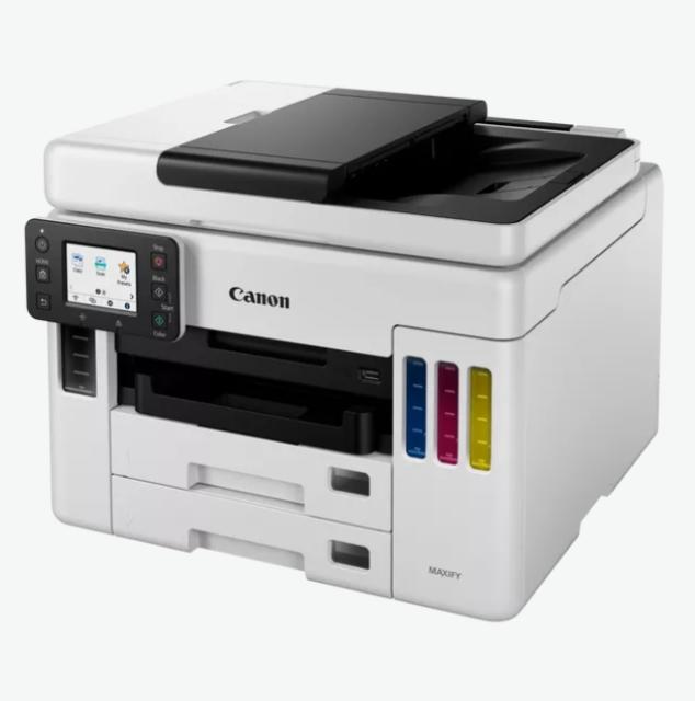 Мастилоструйно многофункционално устройство Canon MAXIFY GX7040 All-In-One, Fax, Black + Canon Red Label Superior - 80 gr/m2, A4, 2500 sheets