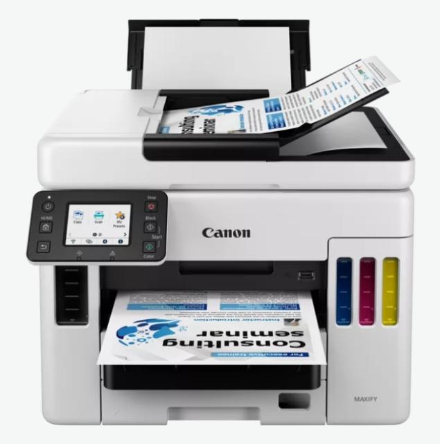 Мастилоструйно многофункционално устройство Canon MAXIFY GX7040 All-In-One, Fax, Black + Canon Red Label Superior - 80 gr/m2, A4, 2500 sheets