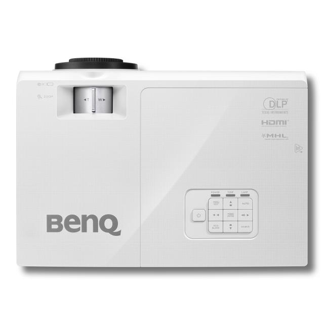 Мултимедиен проектор BenQ SH753P DLP 1080P, 13000:1, 5000 AL, 1.5X Zoom, TRratio 1.39 ~ 2.09; Keystone (±30 degr.), 31db (Eco), RJ45, PC x1, HDMI x2, MHLx1, USB A (USB Power 5V/1.5A), DC 12V trigger x1, 3D, Audio In/Out, Audio L/Rx1, Corner fit, 10W 
