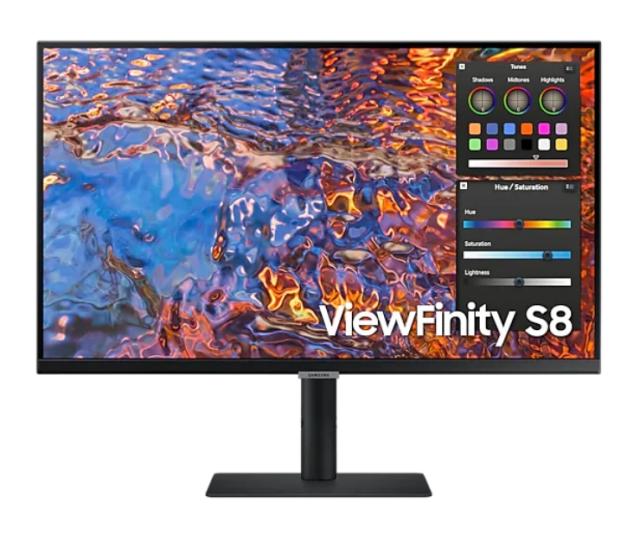 Монитор Samsung 27B800 , 27" IPS LED, 60 Hz, 5 ms GTG, 3840x2160, 300 cd/m2, Flicker Free, PBP, PIP, USB-C 90W, 3xUSB 3.0, Display Port 1.4, 2xHDMI 2.2, Black